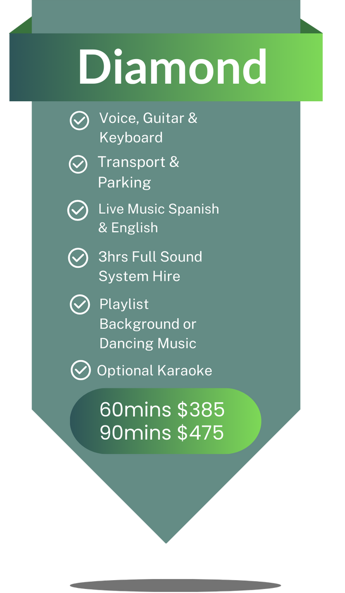 *Only the 90 mins options may be divided into 2 sets **50% Deposit required to save the date ***Party lights available on request.